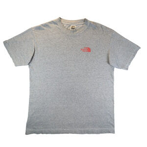 North Face T-Shirt Small Men's Short Sleeve Gray Logo Tee cotton outdoor